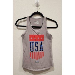 UNDER ARMOUR Girl's USA Sleeveless Shirt